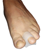 Gel Spreader with Loop - 2 pads (aka 1 Toe Crest Pad) / P-1 Loop - Spreader with Loop (aka 1 Toe Crest Pad) — Dr. Jill’s Foot Pads