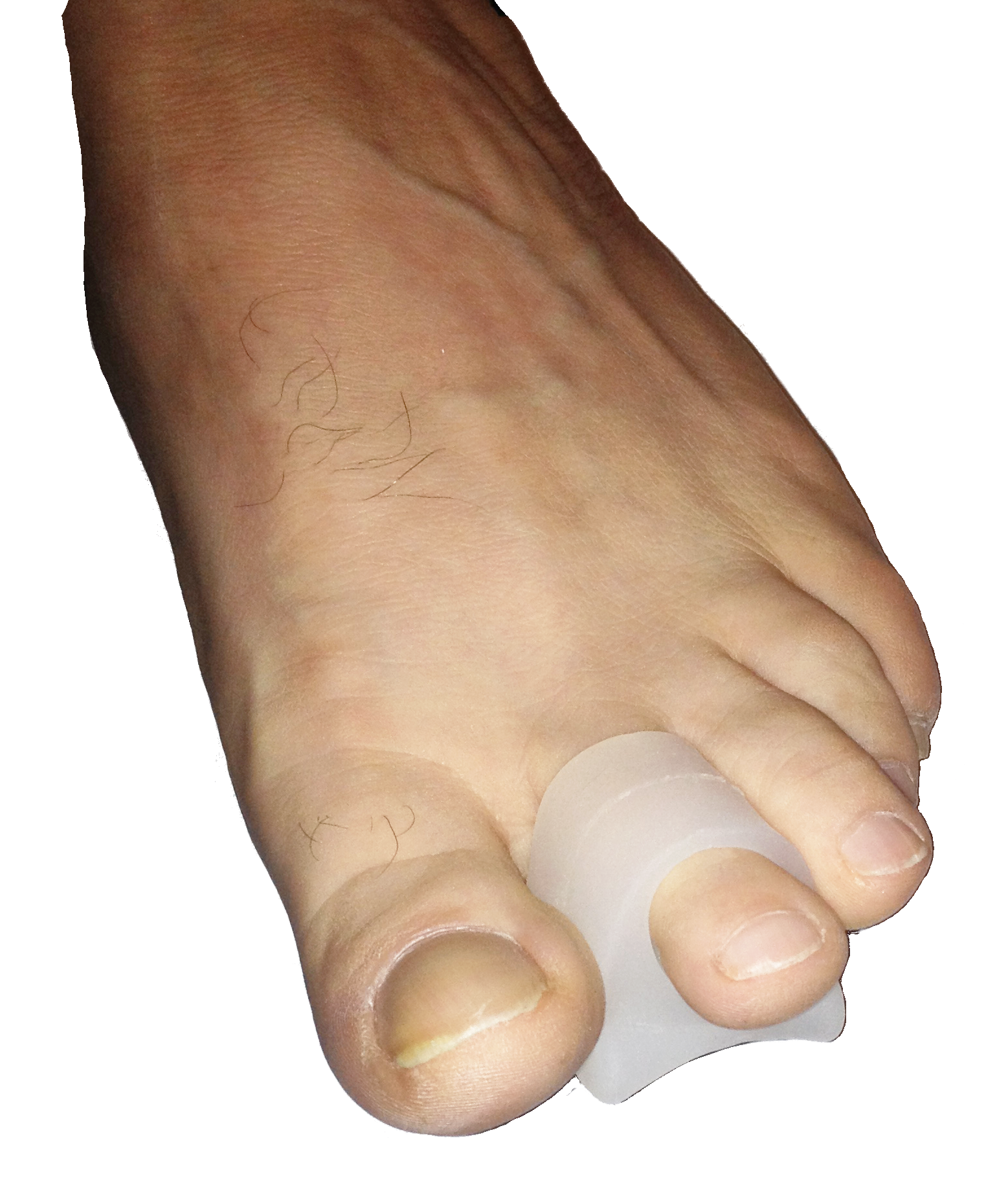 Gel Spreader with Loop - 2 pads (aka 1 Toe Crest Pad) / P-1 Loop - Spreader with Loop (aka 1 Toe Crest Pad) — Dr. Jill’s Foot Pads