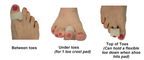 Gel Spreader with Loop - 2 pads (aka 1 Toe Crest Pad) — view 3