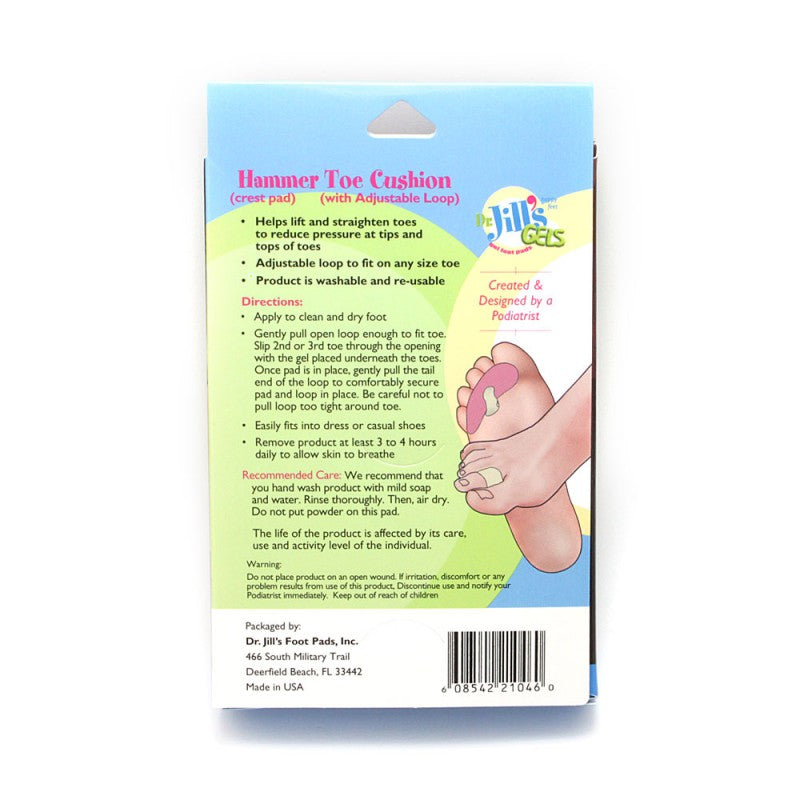 Gel HammerToe Cushions - Adjustable Crest Pad